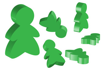 3d board game meeple