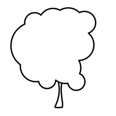 sketch silhouette tree nature icon vector illustration