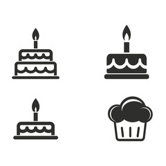 Cake icon set.