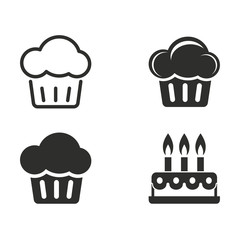 Cake icon set.