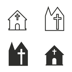 Church icon set.