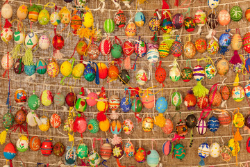 Fototapeta premium Painted Easter eggs