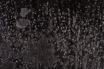 frost on a black background abstraction
