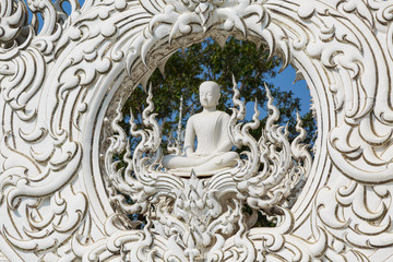 Fototapeta na wymiar Chiang Rai, Thailand - White Temple - Wat Rong Khun