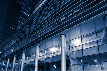 detail shot of skyscrapers in city of China.