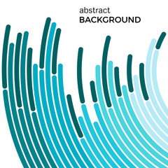 Abstract background with bright colorful lines. Colored circles with place for your text  on a white background.
