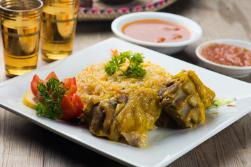 lamb mandi, popular arab rice