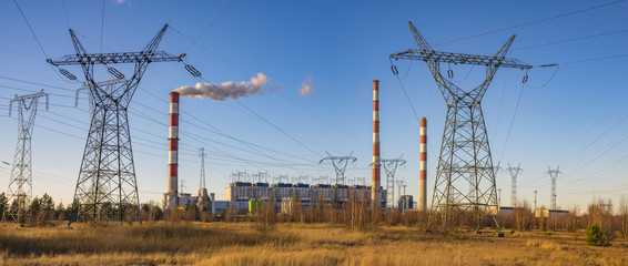 Classic coal plant, coal-fired power plant