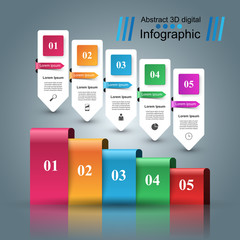 Business Infographics origami style Vector illustration.