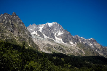 Fototapeta na wymiar Landscape in Mont Blanc