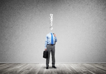 Obraz premium He is always thinking about money