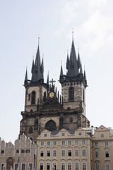 Fototapeta na wymiar Vintage Prague building