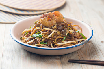 Fried Penang Char Kuey Teow, popular fried noodle in malaysia