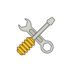 Tools flat vector