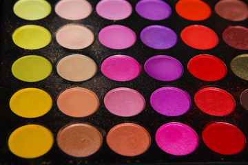 eyeshadow make-up palette background