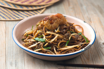 Fried Penang Char Kuey Teow , popular fried noodle