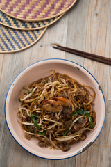 Fried Penang Char Kuey Teow , popular fried noodle