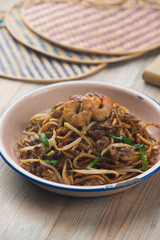 Fried Penang Char Kuey Teow , popular fried noodle