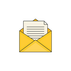 Flat design modern vector illustration of mail.