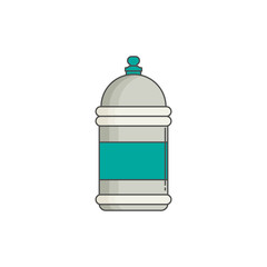 Water bottle. Flat design
