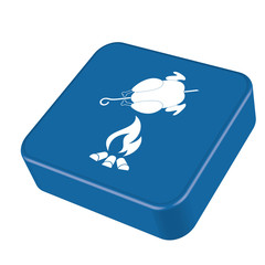 Fototapeta premium Grilled chicken icon