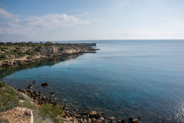 Fototapeta na wymiar Konnos Bay beach ,Protaras,Cyprus,Meditarian Sea