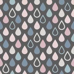 Seamless abstract pattern. Duplicate the colored rain drops.