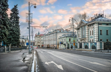 Obraz premium Улица Волхонка Volkhonka street in Moscow