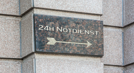 Schild 204 - 24h Notdienst