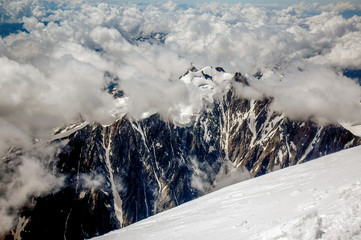 Fototapeta na wymiar Landscape in Mont Blanc