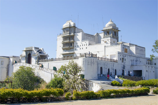 The palace Monsun Sandzhan Garkh in India the city of Udaipur
