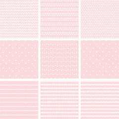 Set of geometric line abstract seamless pattern with triangle  and rectangleSet of geometric line abstract seamless pattern with triangle  and rectangle