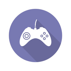 Gamepad flat design long shadow icon