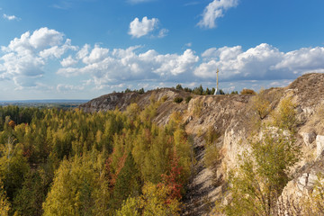view of a cliff