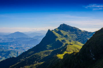 Doi Pha Tang viewpoint ,Chiang Rai province in Thailand.  beautiful location