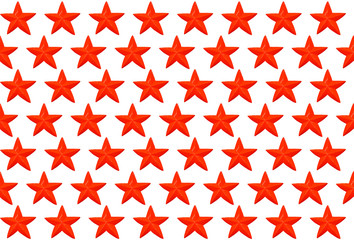 Red stars pattern and texture for background, clipping path.