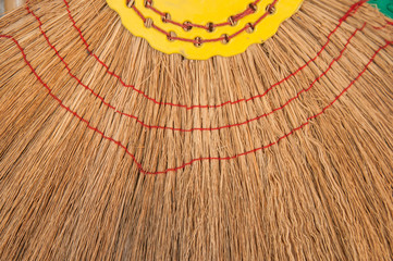 Close up Vintage broom grass texture.