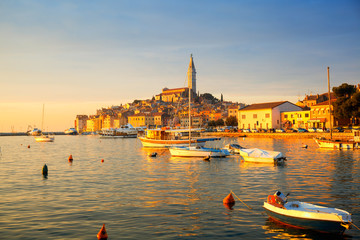 marina in Rovinj. Croatia.