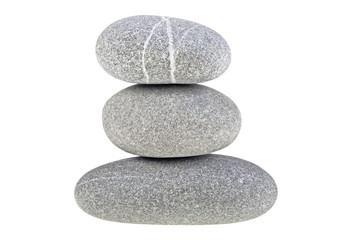 Fototapeta na wymiar Stones isolated on white background