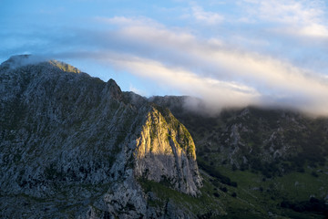 Fototapeta na wymiar Landscape in Urkiola National Park at Basque Country Spain