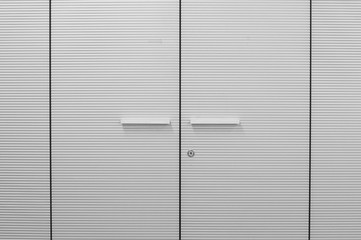 Modern office documents cabinet in monochrome.