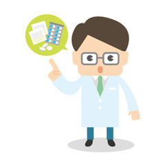 白衣の男性 医師 薬剤師 薬