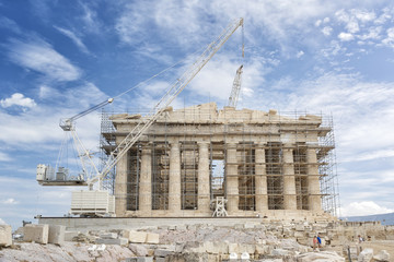 Parthenon Under Renovation, Athens, Greece