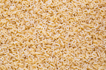 Italian pasta on close up background.