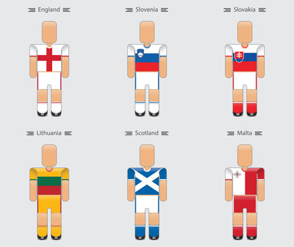 soccer (football) player flag europe uniform icon group f