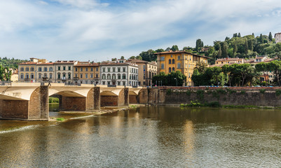Bridge on the River Arno Florence , Italy