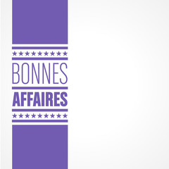 Fototapeta premium bonnes affaires