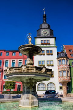 Rudolstadt, Rathaus und Marktbrunnen