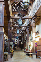 typical Arab market - souk in Dubai, UAE