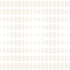 Repeating Rectangle Shape Halftone. Vector Seamless Monochrome Pattern